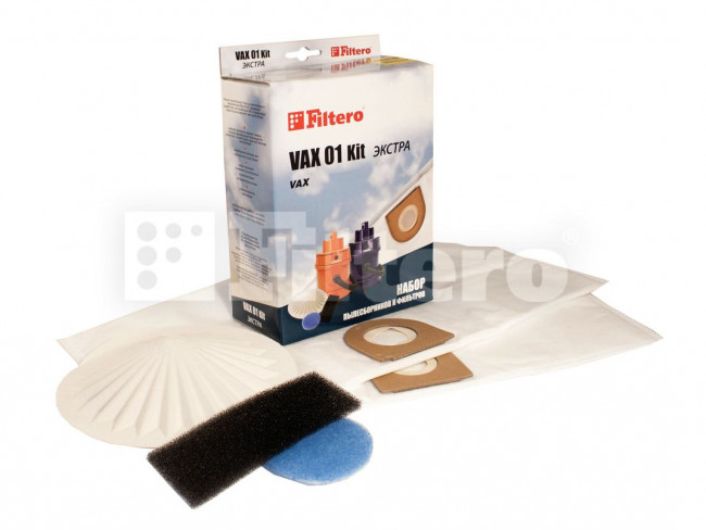 Filtero VAX 01 (2) Kit ЭКСТРА, набор мешков и фильтров Vax Filtero VAX 01 (2) Kit ЭКСТРА, набор мешков и фильтров Vax