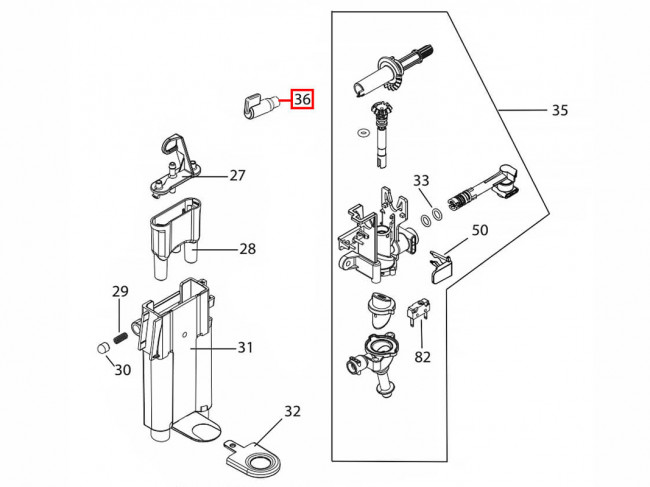 Ручка подачи пара для кофемашины Delonghi Magnifica ECAM21, ECAM22 5513222441, AS00008493
