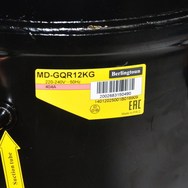 Компрессор Berlingtoun MD-GQR12KG (R-404a, 1895W при +7.2C)