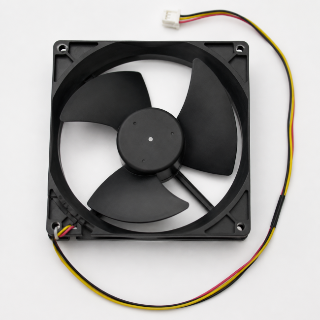Вентилятор холодильника Haier DC12V 125х125мм в сборе, KYM FBA12J12 023A, 00014951, аналог Вентилятор холодильника Haier DC12V 125х125мм в сборе, KYM FBA12J12 023A, 00014951, аналог