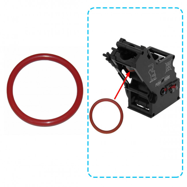 Уплотнитель заварочного блока кофемашины BOSCH VeroBar, (38x4мм), зам. 00625379, 00614640, NM02.014 Уплотнитель заварочного блока кофемашины BOSCH VeroBar, (38x4мм), зам. 00625379, 00614640, NM02.014