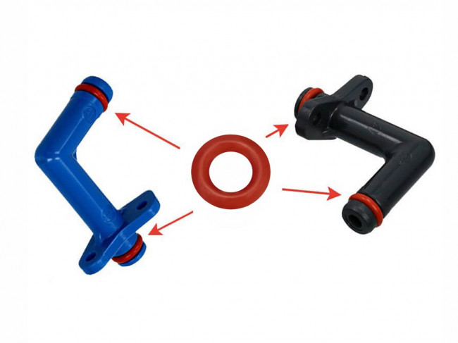 Уплотнитель штуцера заварочного узла кофемашины BOSCH TES, Siemens EQ, 00636489б 00614639
