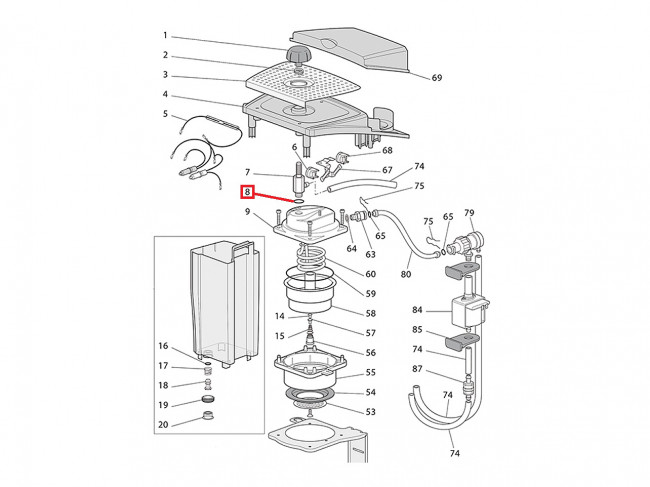 Уплотнитель для кофемашины Delonghi (OR 0112, 84389000) Уплотнитель для кофемашины Delonghi (OR 0112, 84389000)