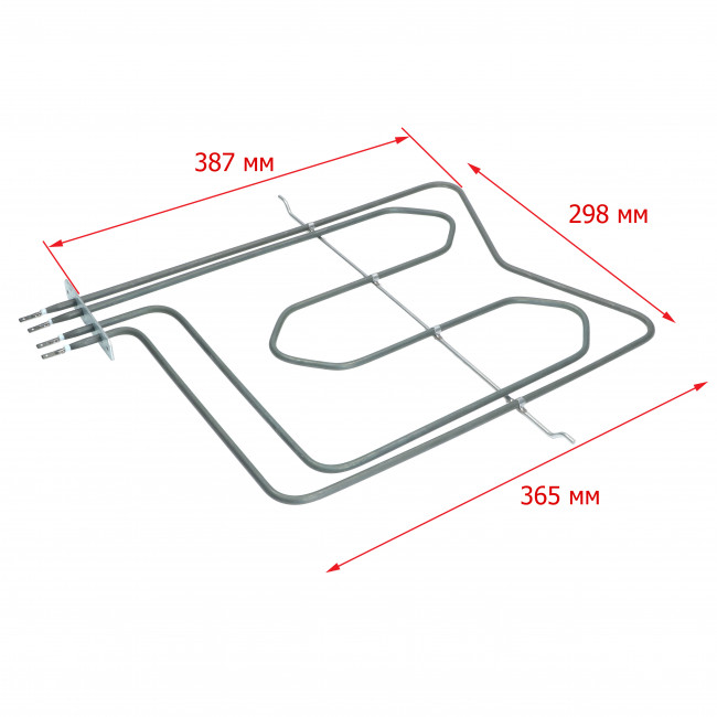 ТЭН духовки, 800+1200W, Indesit, Ariston, Whirlpool, C00078419,  COK112ID, нижний