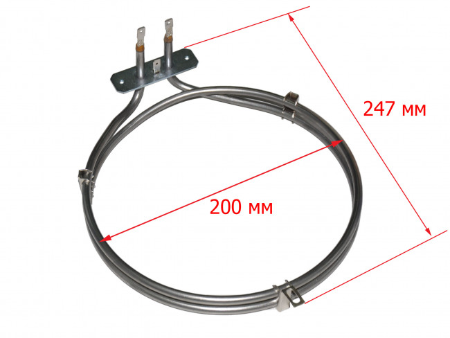 Тэн конвекции духовки Beko 1800W (круглый) 262900074, зам. COK117AC Тэн конвекции духовки Beko 1800W (круглый) 262900074, зам. COK117AC