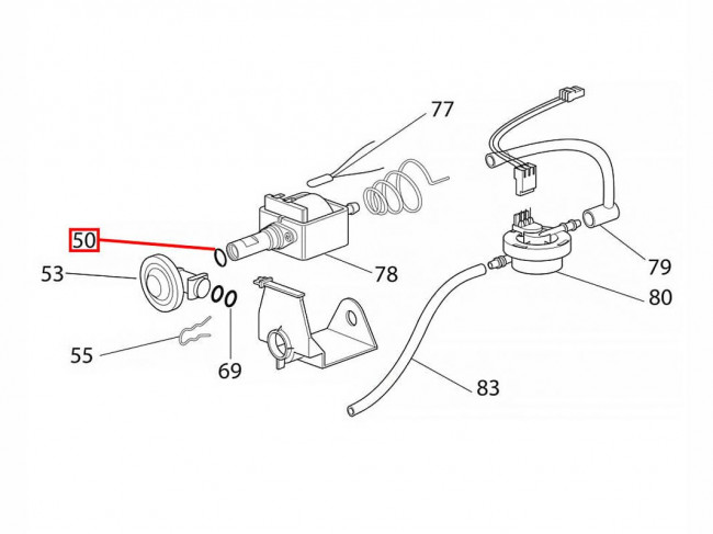 Уплотнитель в молочник кофемашины PHILIPS, SAECO, GAGGIA, DELONGHI