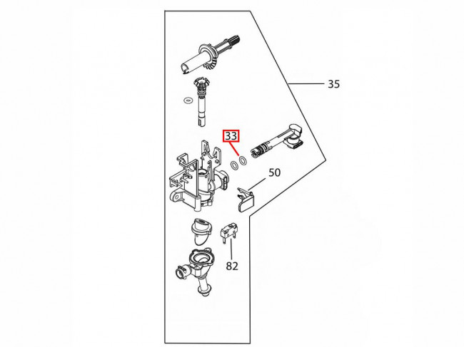 Уплотнитель в молочник кофемашины PHILIPS, SAECO, GAGGIA, DELONGHI