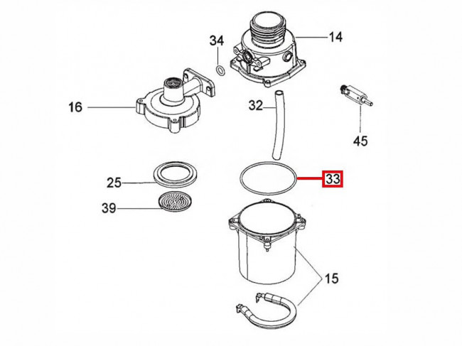 Уплотнитель бойлера кофеварки Delonghi BAR.., BCO.. EC..