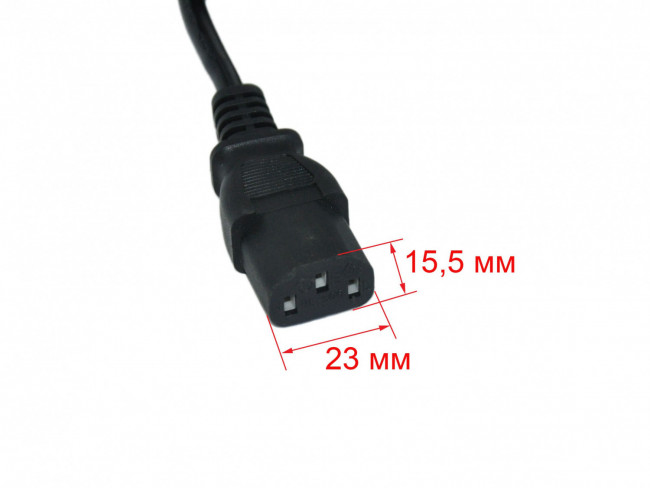Шнур сетевой мультиварки, компьютера, принтера 0.85м C13 3x0.75mm Шнур сетевой мультиварки, компьютера, принтера 0.85м C13 3x0.75mm
