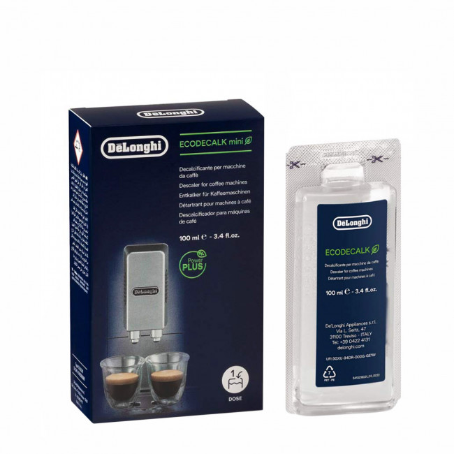 Жидкость DLSC100 EcoDecalk Mini для удаления накипи 100 ml для кофемашин Delonghi 5513295981 Жидкость DLSC100 EcoDecalk Mini для удаления накипи 100 ml для кофемашин Delonghi 5513295981