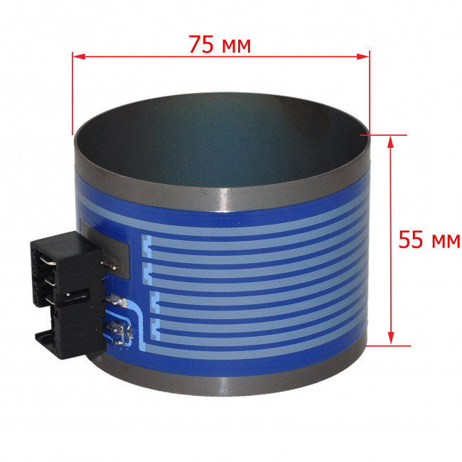 ТЭН посудомоечной машины BOSCH с колодкой 2080W Ø75mm H55mm 24,5Om для насосов 12019637, 12014980 ТЭН посудомоечной машины BOSCH с колодкой 2080W Ø75mm H55mm 24,5Om для насосов 12019637, 12014980