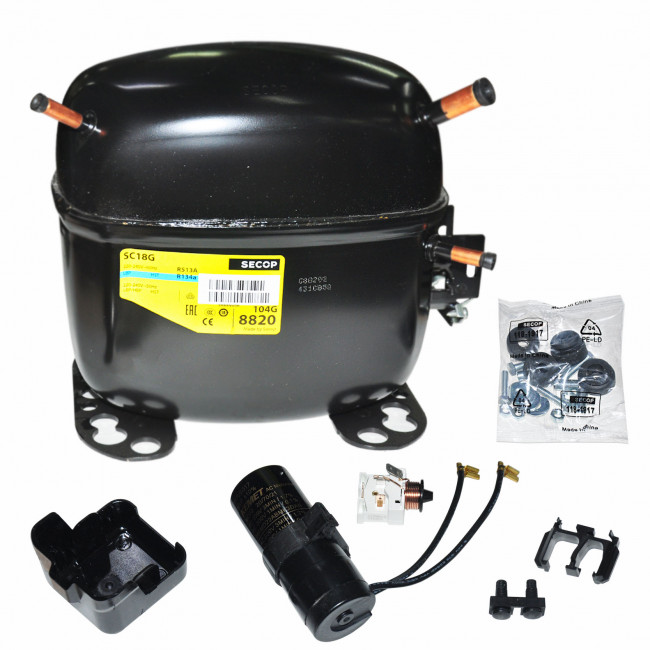 Компрессор Secop SC18G (R-134a, 392Вт при -23,3С) Компрессор Secop SC18G (R-134a, 392Вт при -23,3С)