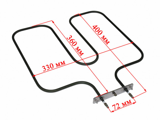 ТЭН духовки GEFEST мод. 1140, 1202, 1502, ДА102, ДА122, нижний, 1500W (01.804, KA02-SS0921B4) ТЭН духовки GEFEST мод. 1140, 1202, 1502, ДА102, ДА122, нижний, 1500W (01.804, KA02-SS0921B4)