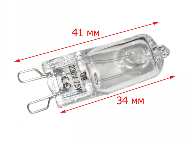 Лампа духовки 25W, цоколь G9 Лампа духовки 25W, цоколь G9
