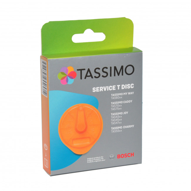 Сервисный Т-диск для капсульной кофемашины BOSCH Tassimo ОРАНЖЕВЫЙ, 17001491, 576837 Сервисный Т-диск для капсульной кофемашины BOSCH Tassimo ОРАНЖЕВЫЙ, 17001491, 576837