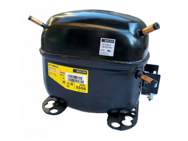 Компрессор Secop SC10MLX (R-404a, 400Вт при -23,3C, 1532Вт при 7.2C) Компрессор Secop SC10MLX (R-404a, 400Вт при -23,3C, 1532Вт при 7.2C)