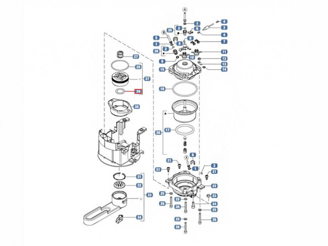 Уплотнитель кофемашины KRUPS, зам. Lavazza 10079740