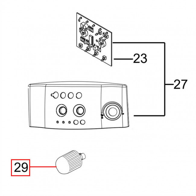 Ручка подачи пара для кофемашин DeLonghi серии EAM4*/ESAM4*, 5513222511 Ручка подачи пара для кофемашин DeLonghi серии EAM4*/ESAM4*, 5513222511