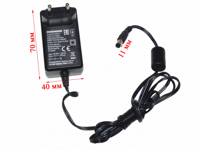 Блок питания робота-пылесоса Redmond RV-R350 (19V 600mA) Блок питания робота-пылесоса Redmond RV-R350 (19V 600mA)