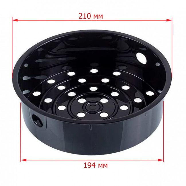 Контейнер для варки на пару для мультиварок Tefal, Moulinex. С боковым отверстием, SS-995220 Контейнер для варки на пару для мультиварок Tefal, Moulinex. С боковым отверстием, SS-995220