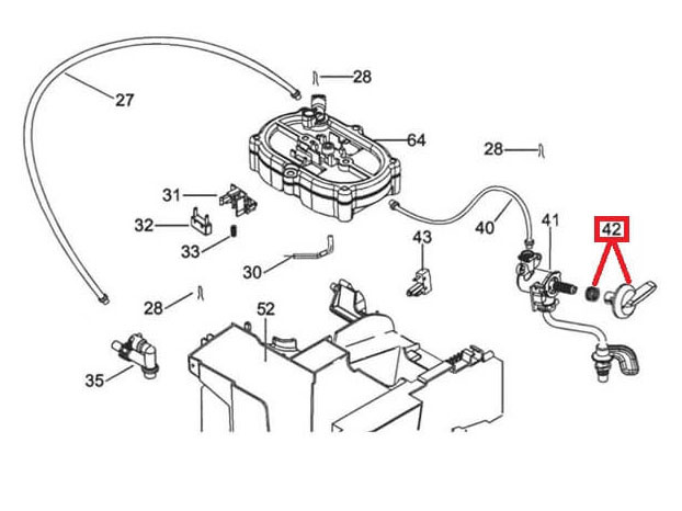 Ручка подачи пара Delonghi Magnifica EAM, ESAM, 2xxx, 3xxx, AS00008931 5513222451