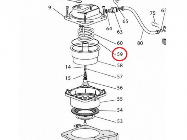 Прокладка крышки бойлера для кофемашин DeLonghi Bar, EC, Krups (OR4312), зам. MS-0900660, 0802001 Прокладка крышки бойлера для кофемашин DeLonghi Bar, EC, Krups (OR4312), зам. MS-0900660, 0802001