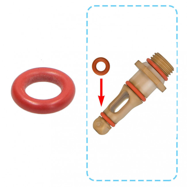 Прокладка кофеварки SAECO, Philips, GAGGIA (уплотнитель штуцера, D8.7mm) 996530059419 Прокладка кофеварки SAECO, Philips, GAGGIA (уплотнитель штуцера, D8.7mm) 996530059419