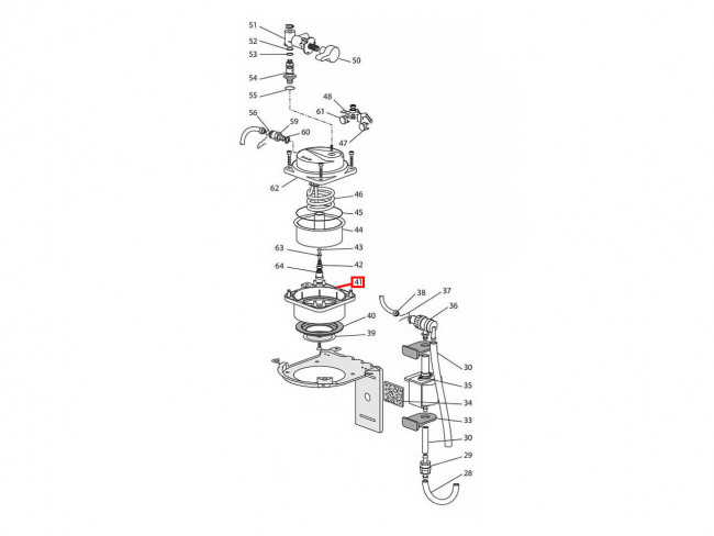 Фиксатор рожка (держатель бойлера) кофеварки Delonghi, 7313286109, 7313270759 Фиксатор рожка (держатель бойлера) кофеварки Delonghi, 7313286109, 7313270759