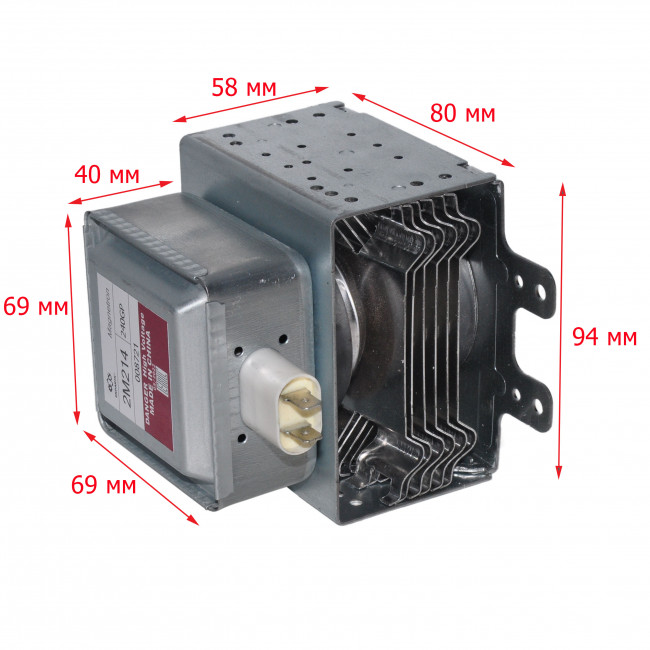 Магнетрон LG 2M214-240GP (950W), зам. SAMSUNG OM75P(21)