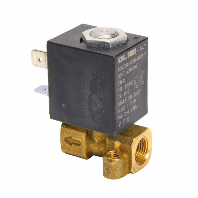Электромагнитный клапан двухходовой DC 24V, 10W для кофемашин SAECO, PHILIPS Электромагнитный клапан двухходовой DC 24V, 10W для кофемашин SAECO, PHILIPS