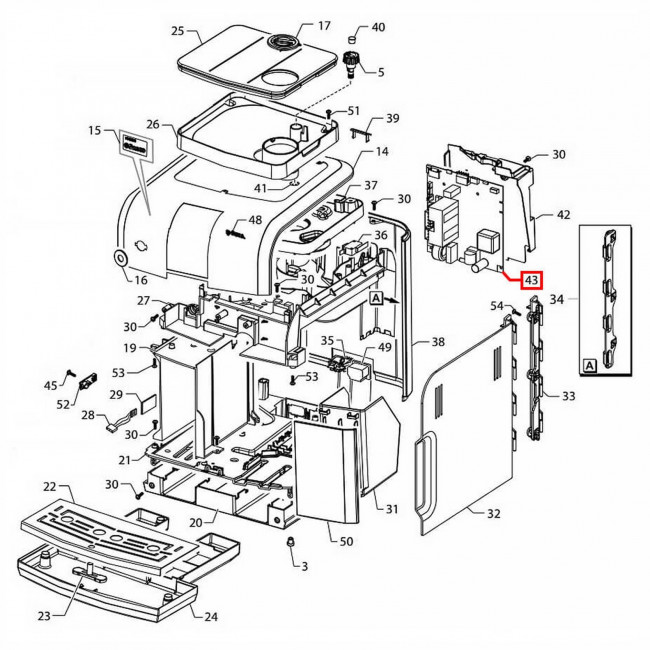Силовая плата для кофемашин Saeco Syntia (CPU+SW XSM SLIM 230V), 11027925, 421941312111 Силовая плата для кофемашин Saeco Syntia (CPU+SW XSM SLIM 230V), 11027925, 421941312111