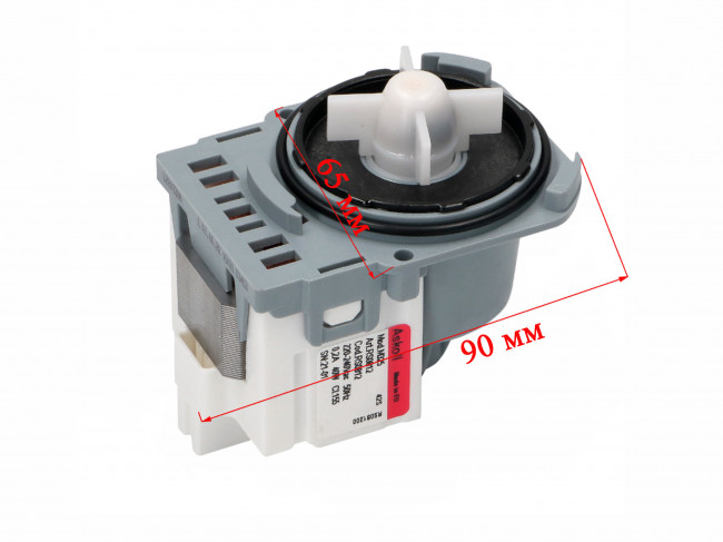 Насос слива стиральной машины Electrolux (Askoll Mod.M325, RS0812, 40W) 3 защелки, фишка сзади