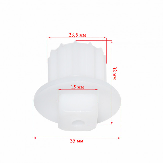 Втулка шнека мясорубки PHILIPS HR2708/40 (H32mm, 15*15mm), арт. 996510076634