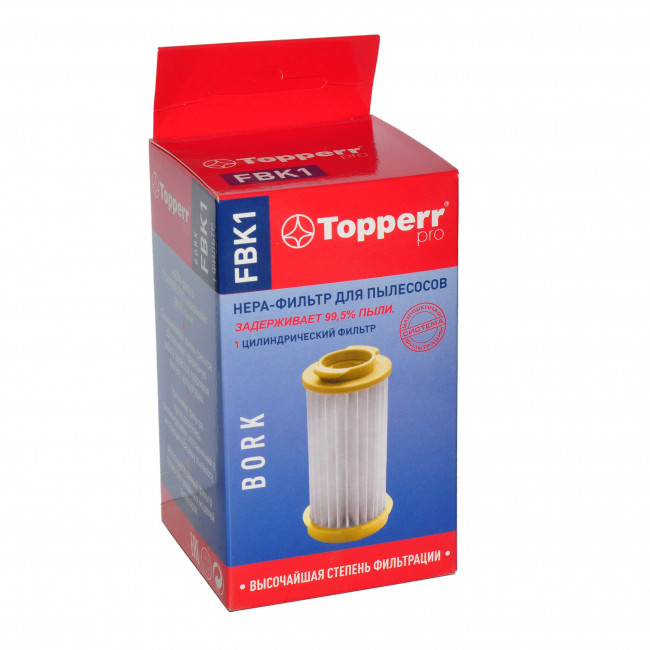 Topperr FBK1 HEPA-фильтр пылесоса V502, V503, V504, V5012 DUO (V5F2) Topperr FBK1 HEPA-фильтр пылесоса V502, V503, V504, V5012 DUO (V5F2)