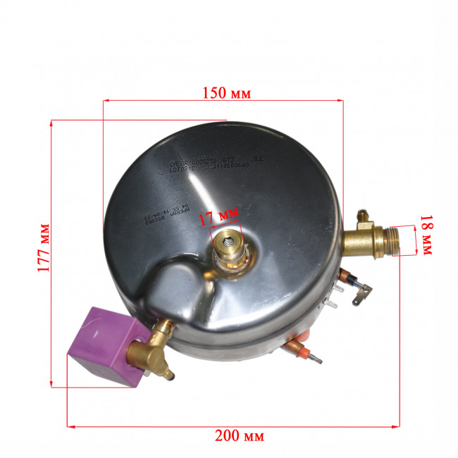 Бойлер парогенератора Tefal GV9712E0 (в сборе) Бойлер парогенератора Tefal GV9712E0 (в сборе)