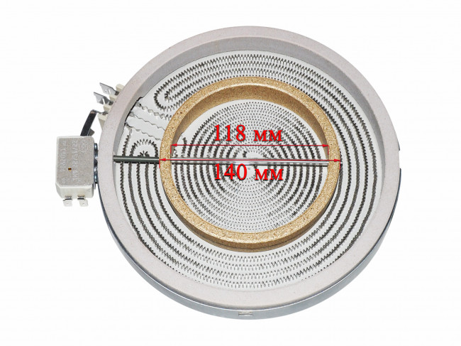 Конфорка электрическая 2х зонная (стеклокерамика) 2100/700W D230, арт. 481231018895 Конфорка электрическая 2х зонная (стеклокерамика) 2100/700W D230, арт. 481231018895