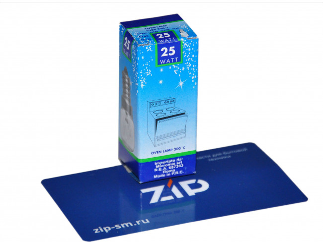 Лампа духовки 25W, 300°, цоколь E14, зам. WP001 Лампа духовки 25W, 300°, цоколь E14, зам. WP001