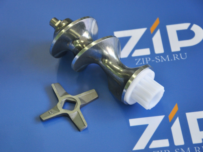 Шнек мясорубки ZELMER, BOSCH, SIEMENS (для ножа 755469 - №8 односторонний) Шнек мясорубки ZELMER, BOSCH, SIEMENS (для ножа 755469 - №8 односторонний)