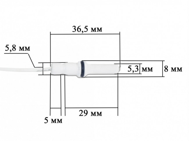 Свеча розжига 400mm варочной поверхности ZIGMUND & SHTAIN GN218.451X Свеча розжига 400mm варочной поверхности ZIGMUND & SHTAIN GN218.451X