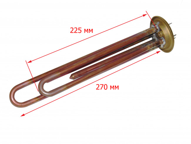 ТЭН водонагревателя Thermex 2000 Вт (1300 + 700), Unival Premium, фланец RF 64мм, под анод М4 ТЭН водонагревателя Thermex 2000 Вт (1300 + 700), Unival Premium, фланец RF 64мм, под анод М4