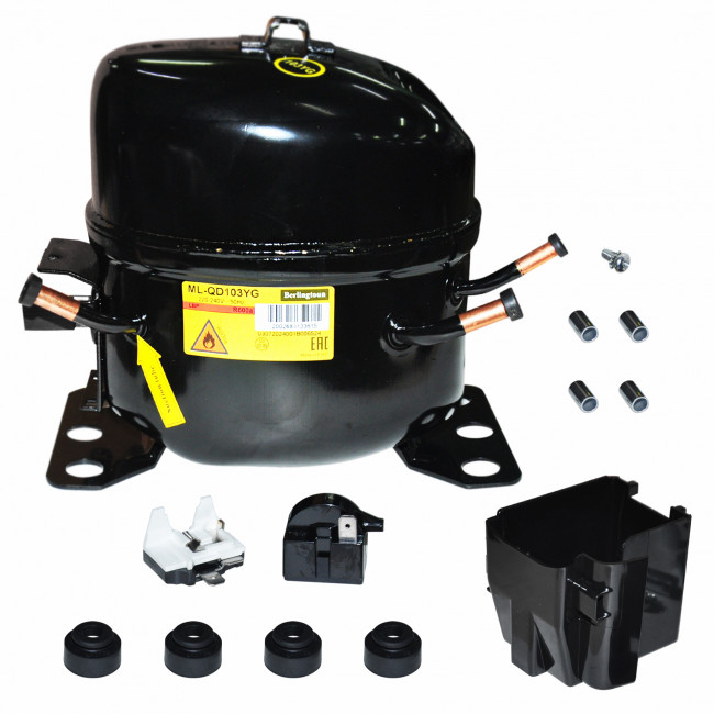 Компрессор Berlingtoun ML-QD103YG (R-600a, 168W при -23.3C), зам. 1114Y