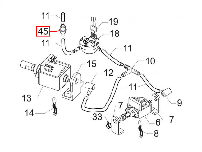 Фильтр грубой очистки кофемашины SAECO, DELONGHI EC..., D8мм, зам. 144650300 Фильтр грубой очистки кофемашины SAECO, DELONGHI EC..., D8мм, зам. 144650300