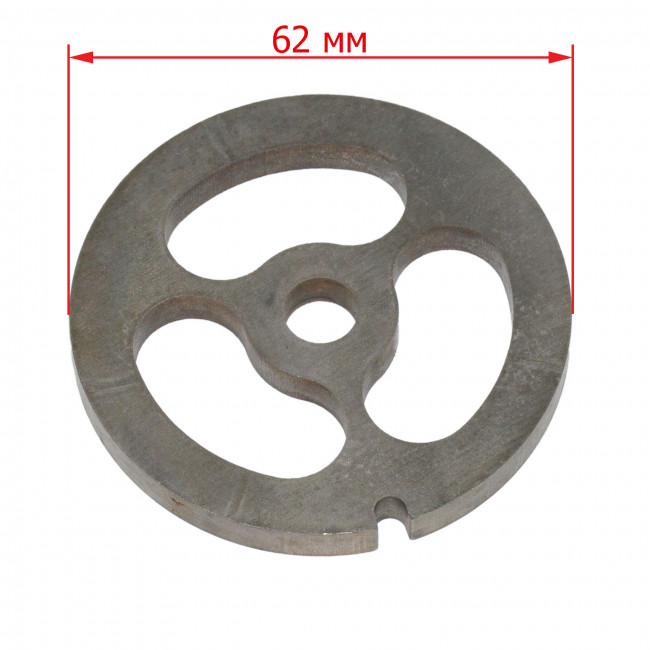 Решетка мясорубки Bosch, Zelmer, Moulinex D62mm H6mm для рубки мяса BO004