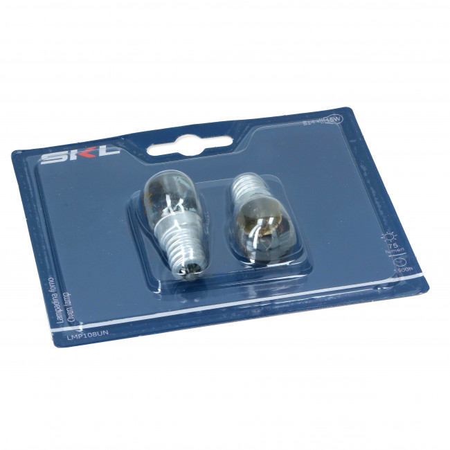 Лампа для духового шкафа, термостойкая (цоколь E14, 15W, 300C) - 2 шт